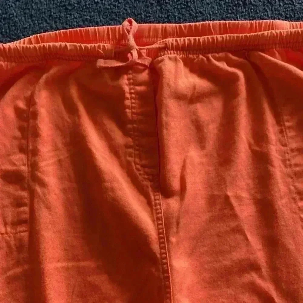 Capri Women’s Mountain Lake 3X Tangerine color  Pant & Draw String‎ Cargo Capri - Picture 7 of 8